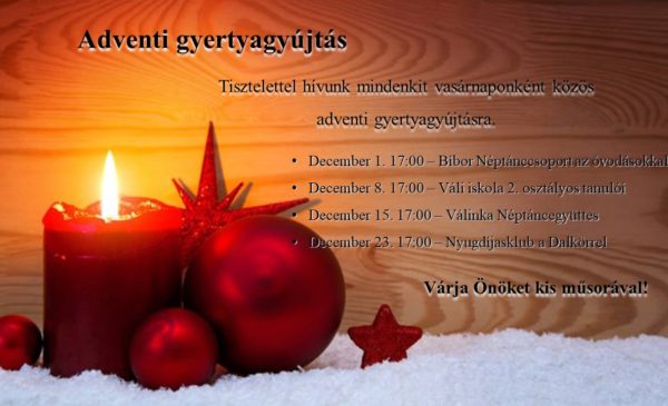 Adventi gyertyagyújtás